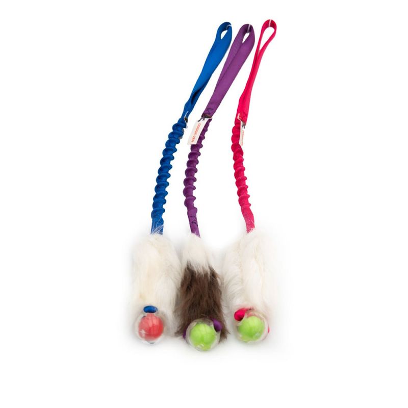 Doggie-zen kampleke med saueskinn og ball
